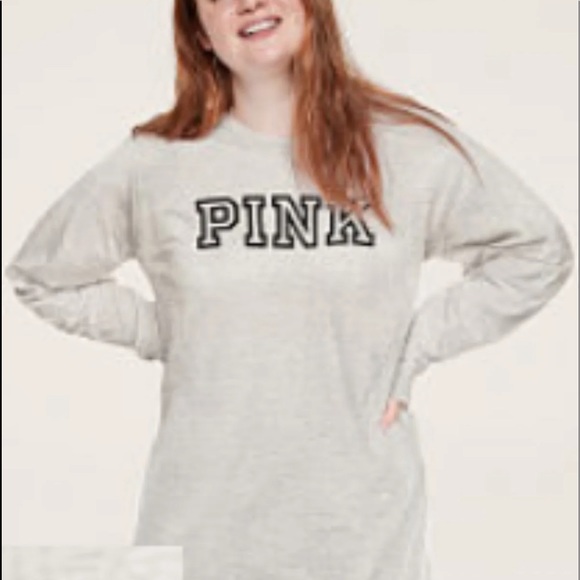 Vs pink high waist campus short long sleeve tee